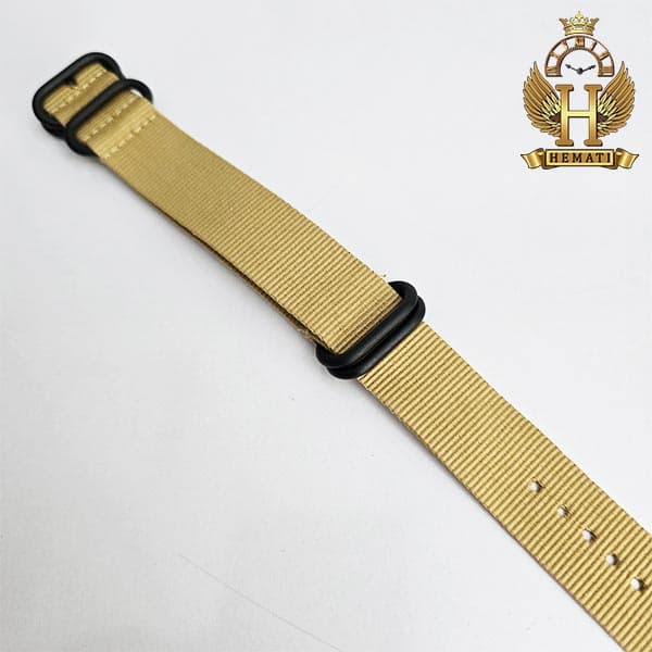 بند ساعت مچی برزنتی نیتو سگک مشکی bndb302 (سایز 24) — تصویر ۴
