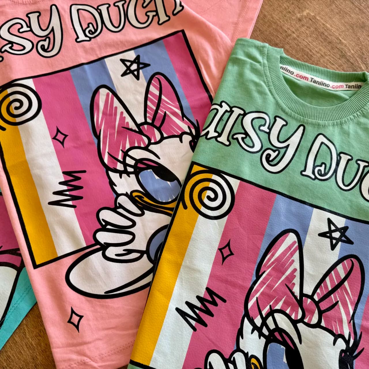 تیشرت شلوارک اردک Daisy Duck سایز 35 تا 65 کد 6694 — تصویر ۲