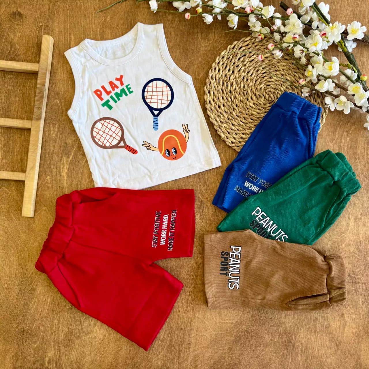 تاپ شلوارک تنیس PLAY TIME سایز 35 تا 45 کد 6719