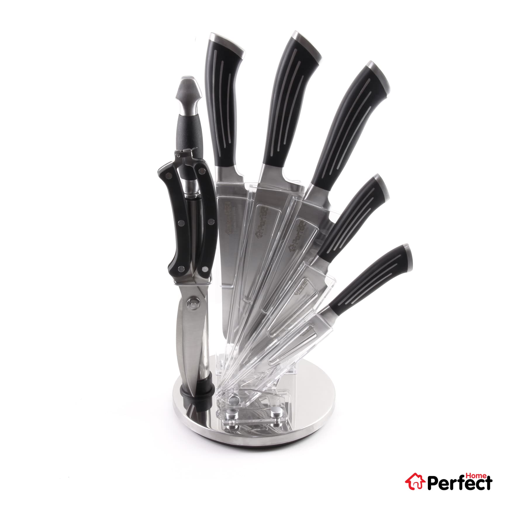 سرویس 8 پارچه کارد آشپزخانه PERFECTHOME مدل BB — تصویر ۲
