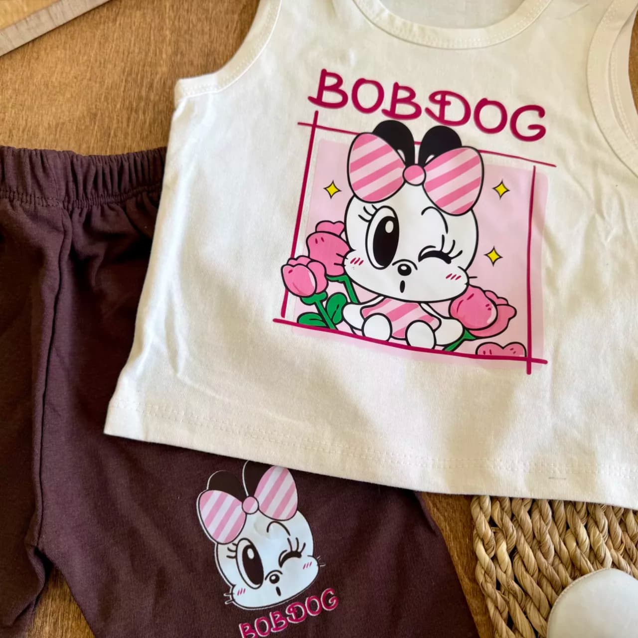 تاپ شلوارک هاپو پاپیونی BoB Dog سایز 35 تا 50 کد 6717 — تصویر ۲