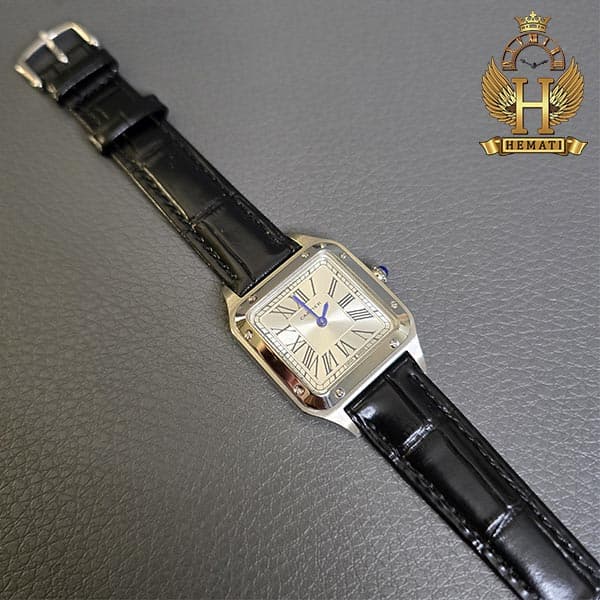 ساعت مچی زنانه کارتیر مدل دمونت CARTIER SANTOS DUMONT CSDL103 (در دو سایز قاب) — تصویر ۶