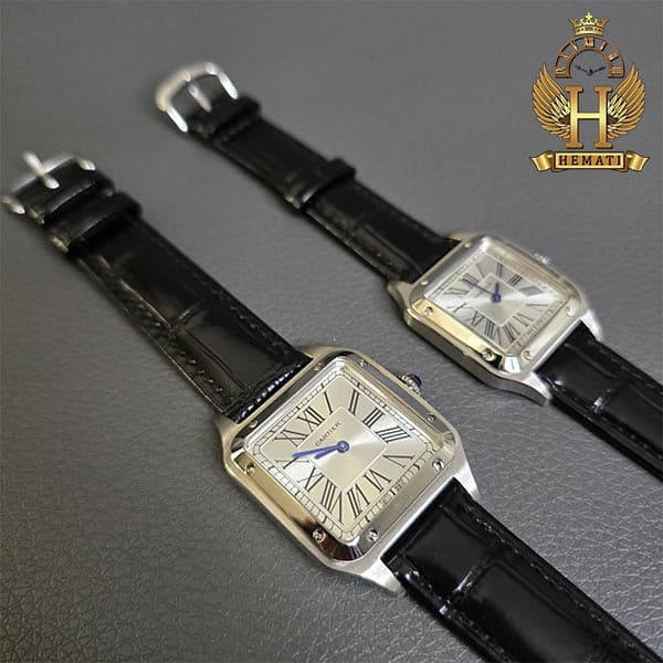 ساعت مچی زنانه کارتیر مدل دمونت CARTIER SANTOS DUMONT CSDL103 (در دو سایز قاب) — تصویر ۲