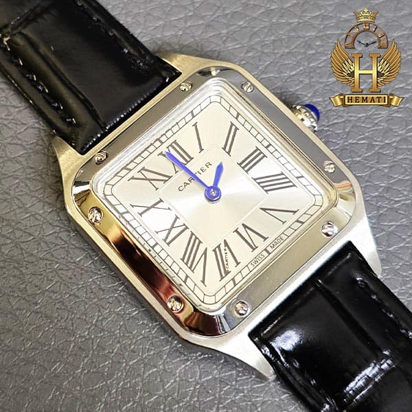 ساعت مچی زنانه کارتیر مدل دمونت CARTIER SANTOS DUMONT CSDL103 (در دو سایز قاب) — تصویر ۴