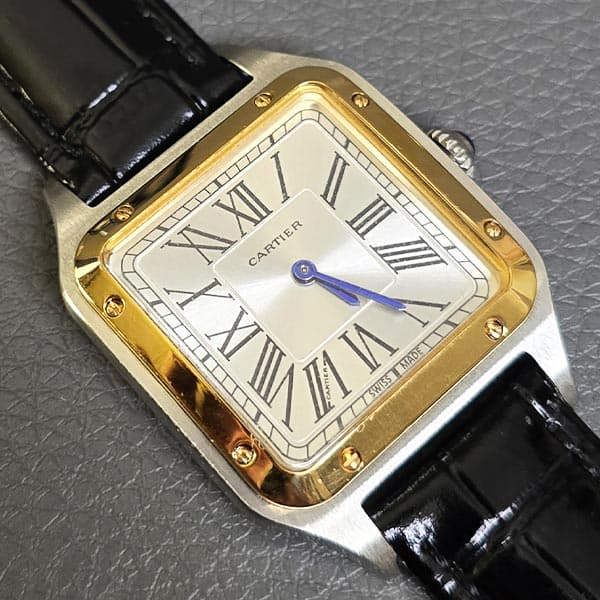 ساعت مچی زنانه کارتیر مدل دمونت CARTIER SANTOS DUMONT CSDL102 (در دو سایز قاب) — تصویر ۴