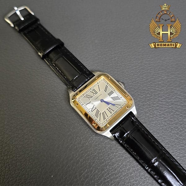 ساعت مچی زنانه کارتیر مدل دمونت CARTIER SANTOS DUMONT CSDL102 (در دو سایز قاب) — تصویر ۵