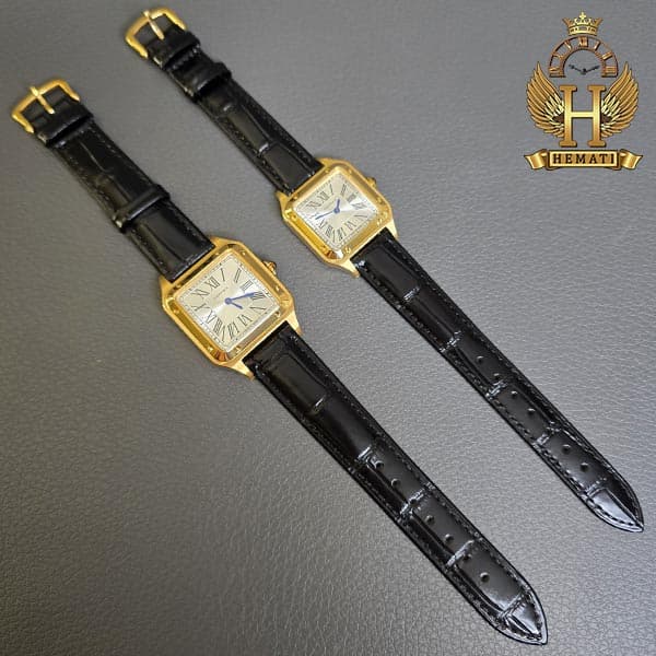 ساعت مچی زنانه کارتیر مدل دمونت CARTIER SANTOS DUMONT CSDL101 (در دو سایز قاب) — تصویر ۴