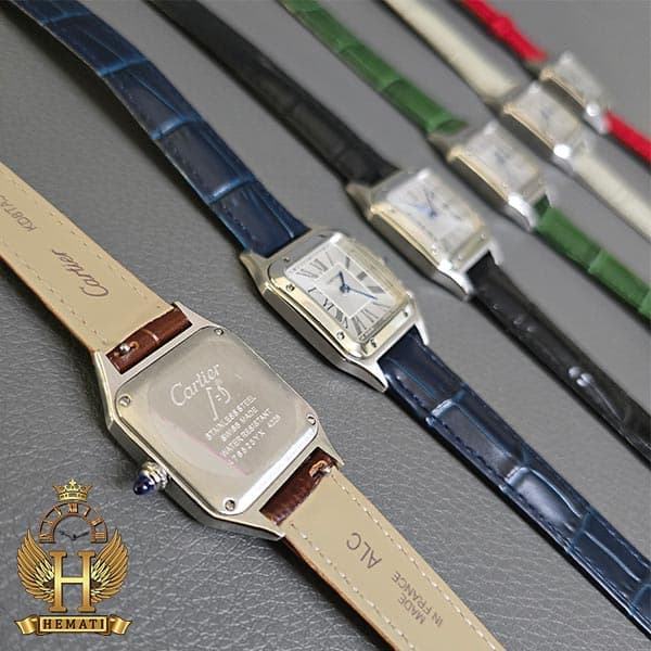 ساعت مچی زنانه کارتیر مدل دمونت CARTIER SANTOS DUMONT CSDL100 (قاب کوچک) — تصویر ۴