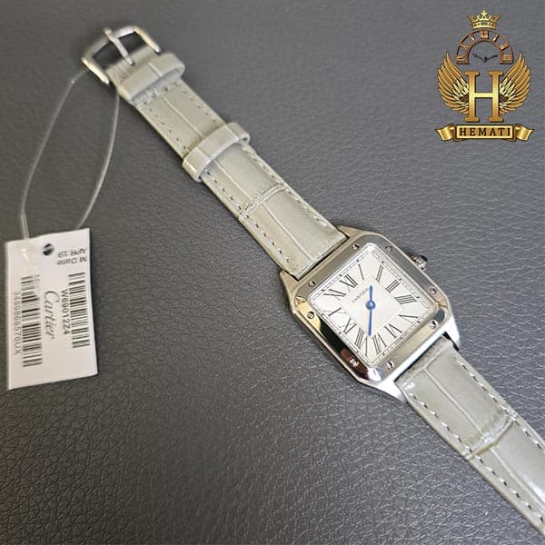 ساعت مچی زنانه کارتیر مدل دمونت CARTIER SANTOS DUMONT CSDL100 (قاب کوچک) — تصویر ۷