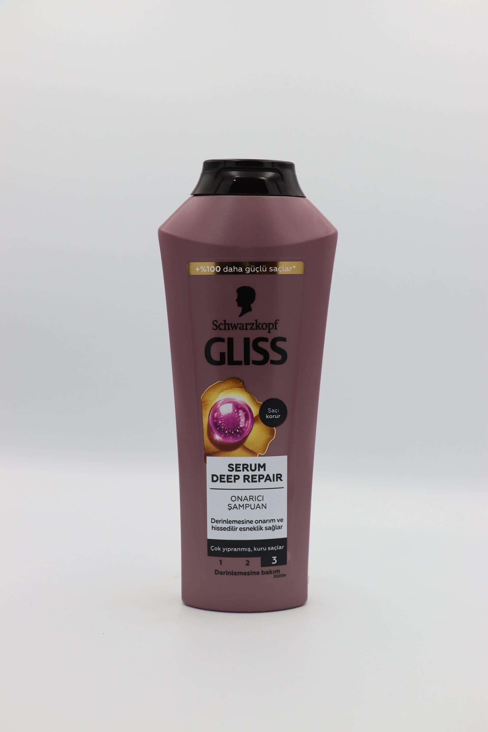 شامپو احیا کننده گلیس (Gliss) سری Serum Deep Repair حجم 400 میل ترک