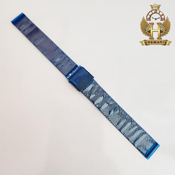 بند ساعت مچی حصیری ریز باف رنگ سرمه ای در سایزبندی BSTH1104 — تصویر ۵