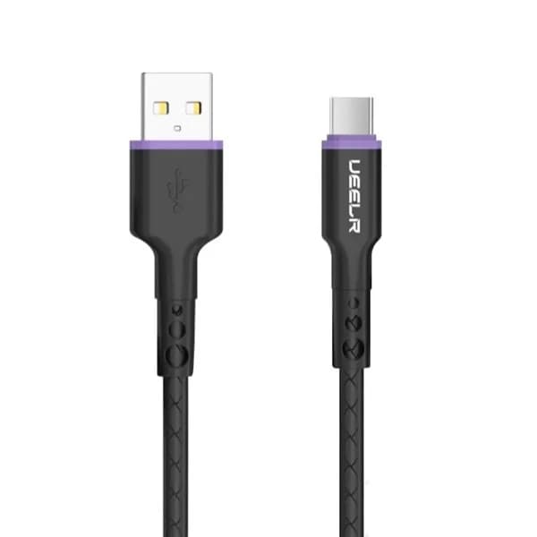 کابل شارژ UEELR مدل DX107 از نوع USB به Type-C طول 1 متر سفید | فست شارژ 6 آمپر — تصویر ۳