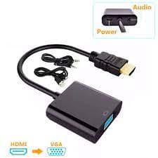 تبدیل HDMI به VGA به همراه کابل صدا و پاور