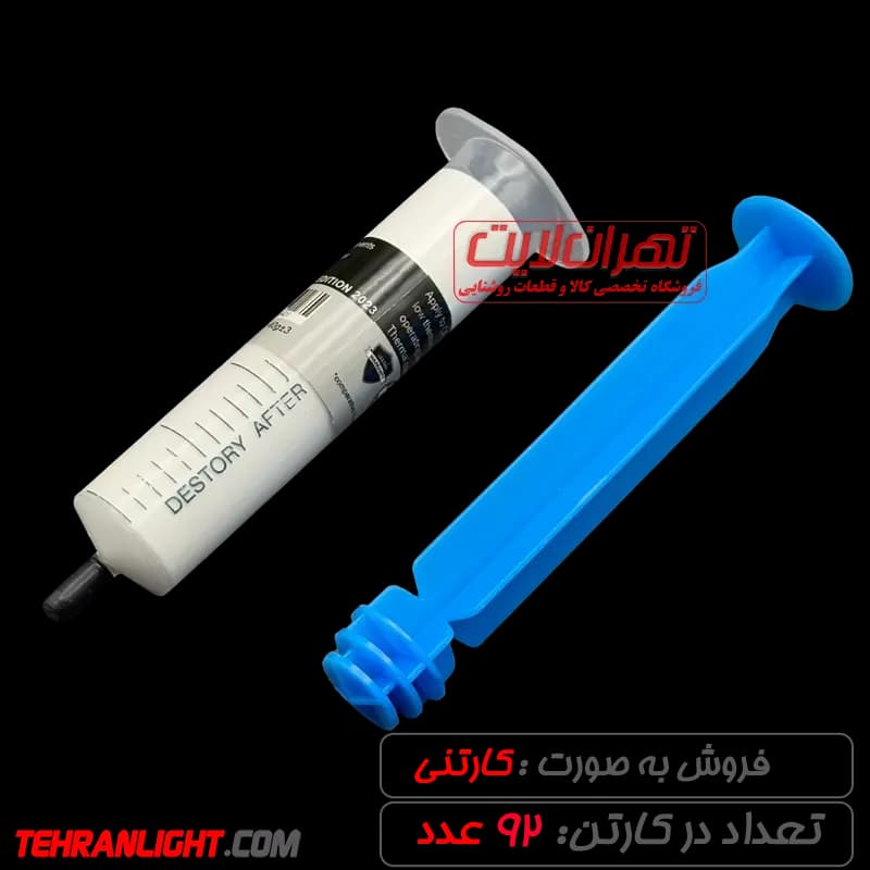خمیر سیلیکون سرنگی 40 گرمی ضریب 1 کارتن 92 عددی