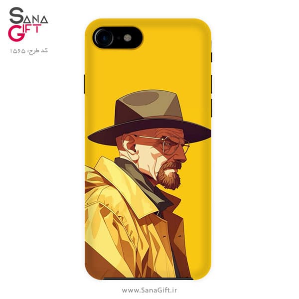 قاب موبایل طرح نقاشی والتر وایت (Breaking Bad)