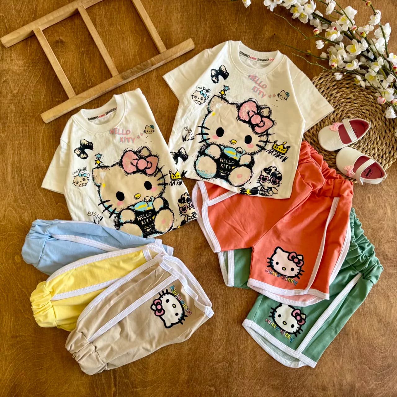 تیشرت شلوارک کیتی Hello Kitty کد 6697