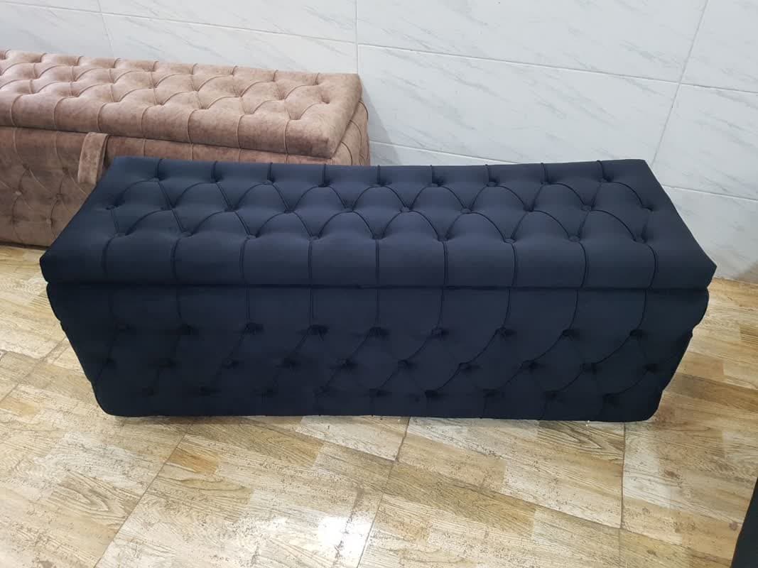 پاف 2نفره مدل چستر باکسدار سایز 120 کد 15 — تصویر ۴