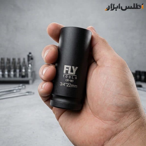 بکس 22 میلی‌متر 12 پر بلند درایو 3/4 اینچ فلای‌تولز 5534022 — تصویر ۴