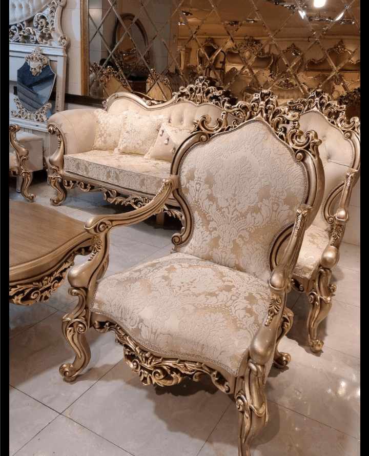 مبل کلاسیک مدل چراغان 9نفره تخفیف ویژه پایان هفته — تصویر ۵