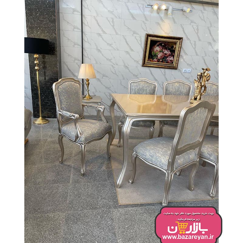 کلاف خام نهارخوری کلاسیک 8 نفره مدل فرانسوی — تصویر ۴
