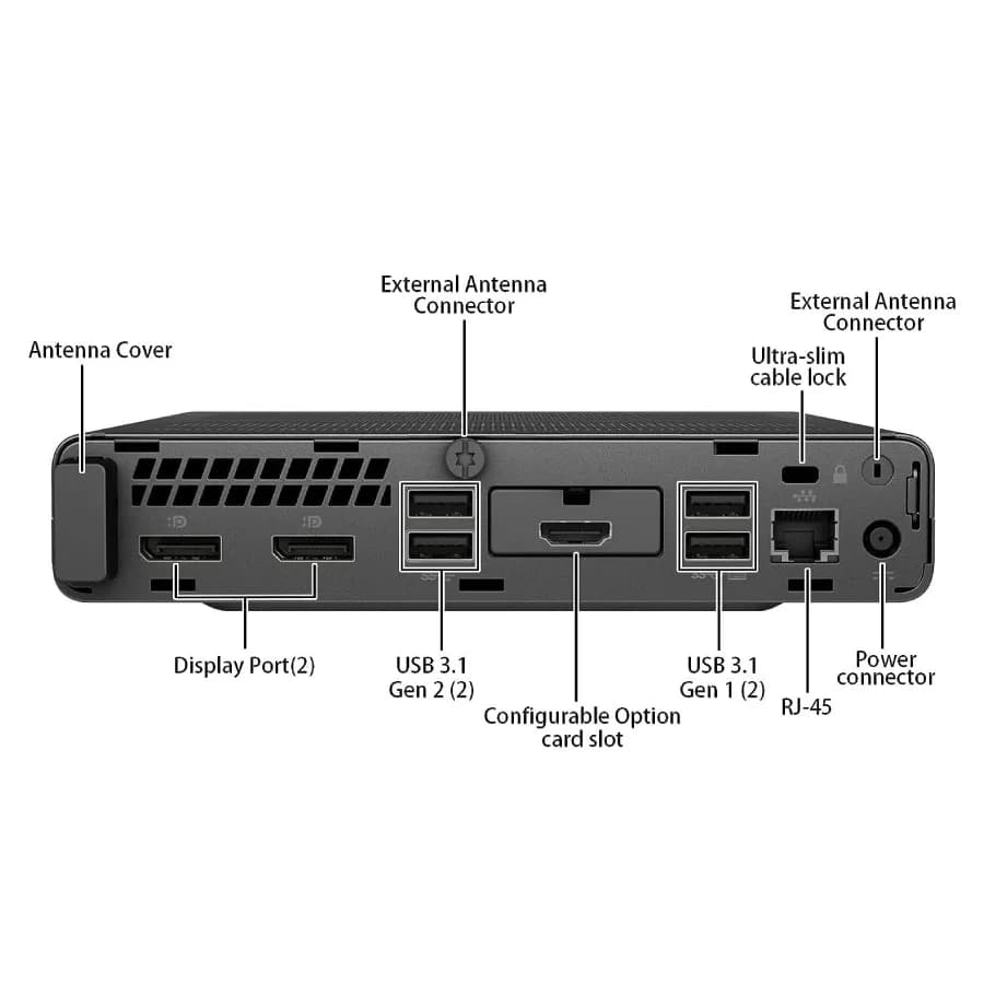 کیس اچ پی الیت‌دسک HP EliteDesk 800 G5 Mini PC — تصویر ۱۰
