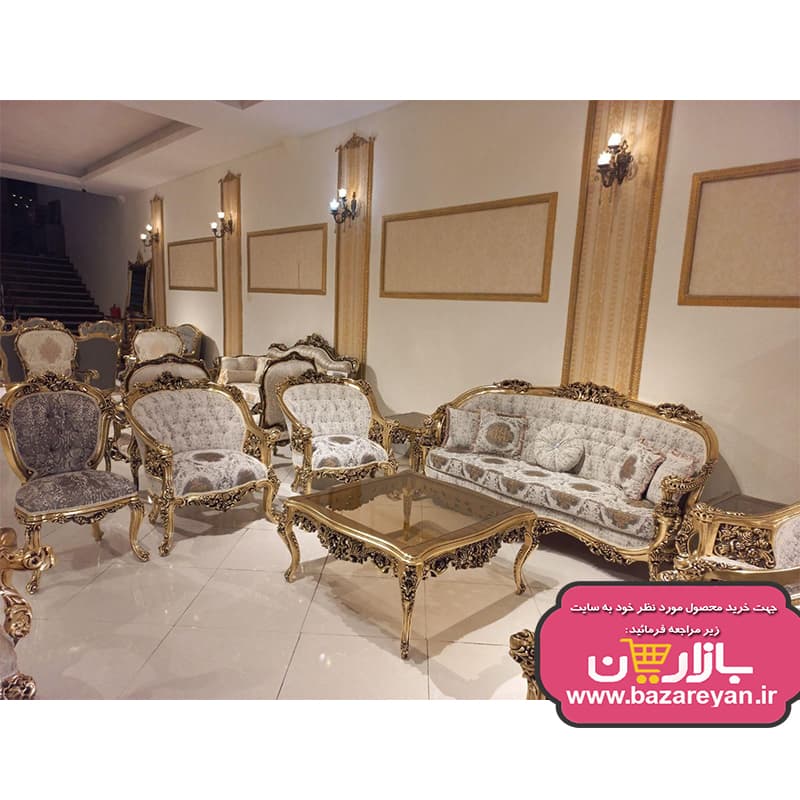 مبل کلاسیک سلطنتی 7 نفره مدل ایتالیایی سوپرراش کد 12، ارسال55 روزکاری به سراسر کشور — تصویر ۳