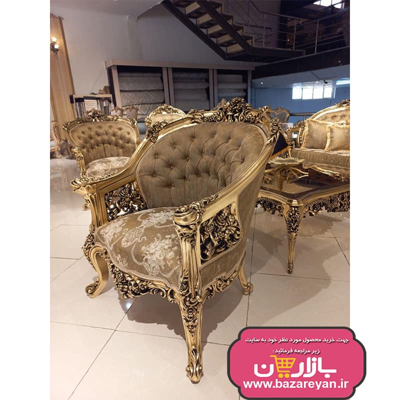 مبل کلاسیک سلطنتی 7 نفره مدل ایتالیایی سوپرراش کد 12، ارسال55 روزکاری به سراسر کشور — تصویر ۸