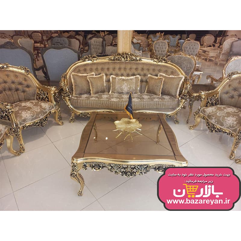 مبل کلاسیک سلطنتی 7 نفره مدل ایتالیایی سوپرراش کد 12، ارسال55 روزکاری به سراسر کشور — تصویر ۴