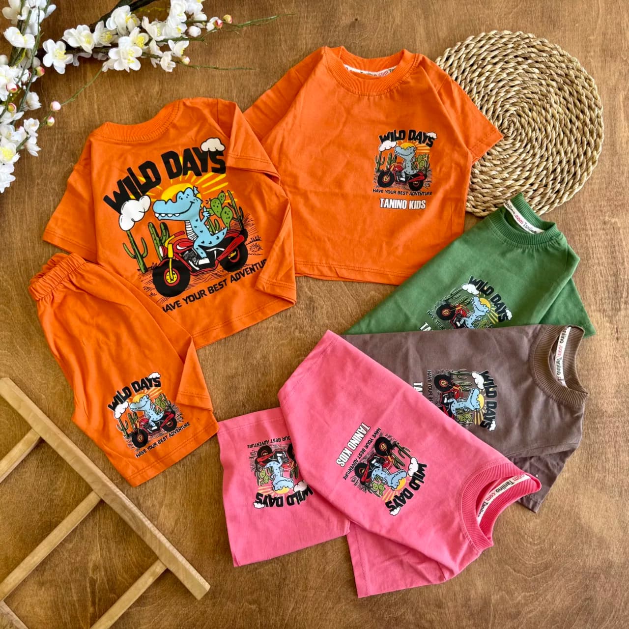 تیشرت شلوارک تمساح موتور سوار WILD DAYS کد 6670