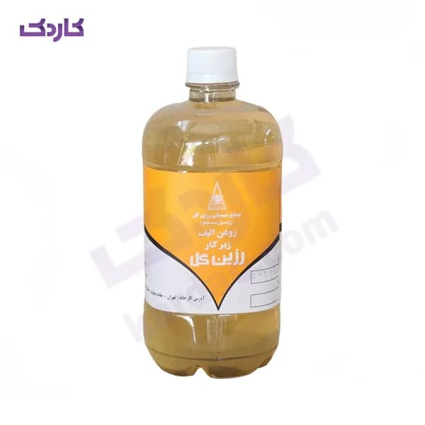 روغن زیرکار حلالی رزین گل کیلو حجم 1 لیتر