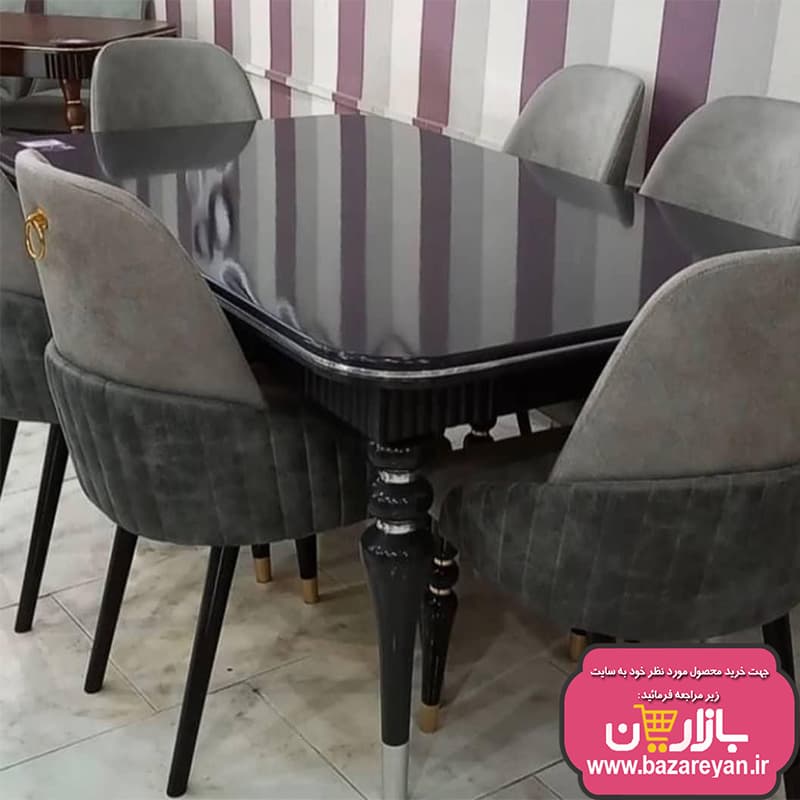 ست مبل 7 نفره و نهارخوری 4 نفره مدل دیانا رنگبندی به سلیقه مشتری با تخفیف ویژه — تصویر ۸