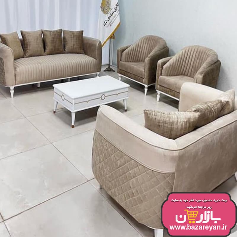 ست مبل 7 نفره و نهارخوری 4 نفره مدل دیانا رنگبندی به سلیقه مشتری با تخفیف ویژه — تصویر ۶