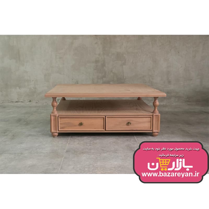 ست میز جلومبلی و عسلی روتی پایه ستونی رنگبندی سفارشی با تخفیف ویژه — تصویر ۵