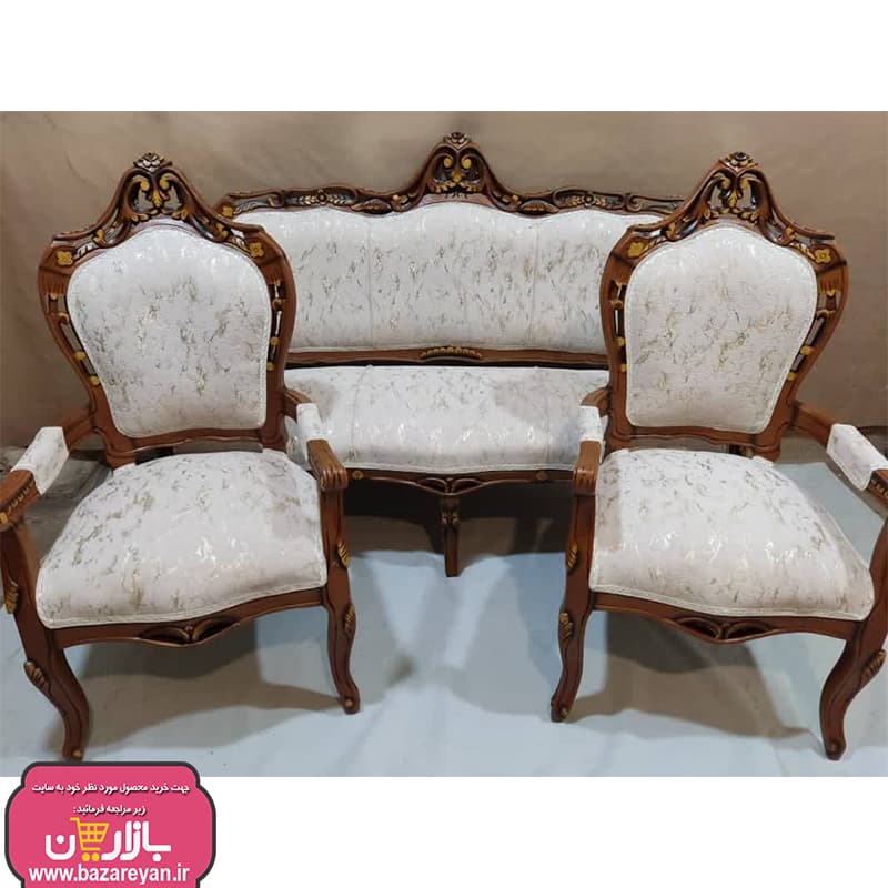 مبل کلاسیک 9 نفره + جلومبلی و عسلی کد 3652 با تخفیف ویژه — تصویر ۲