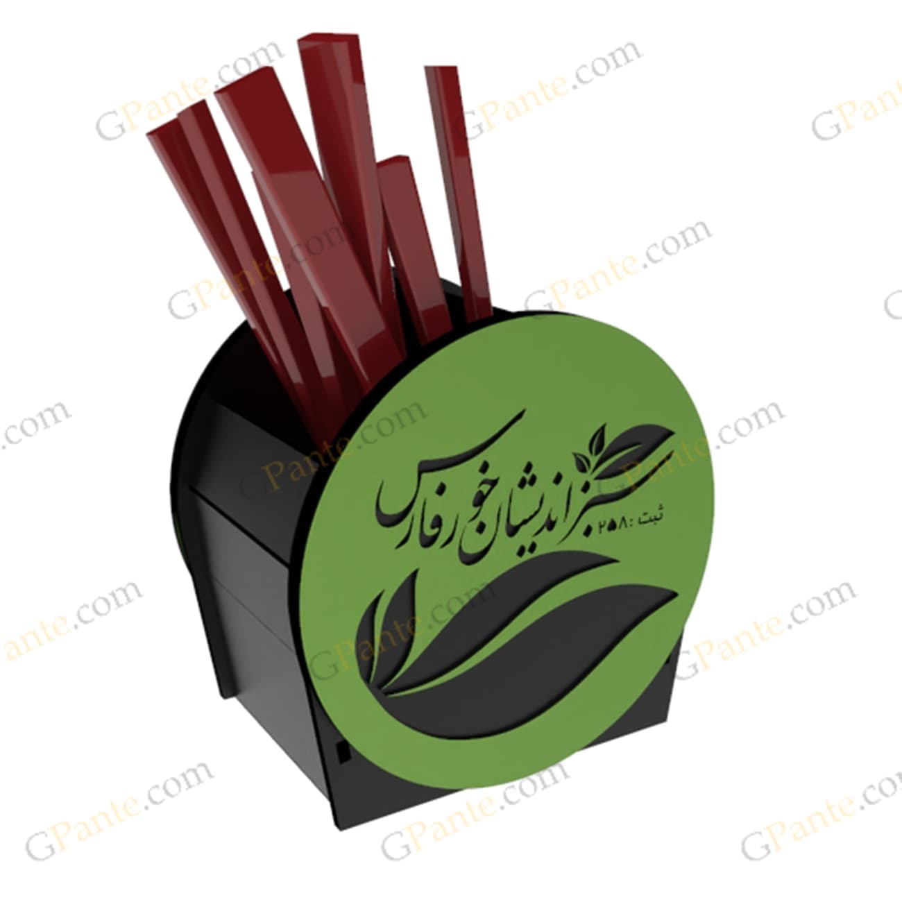طرح برش لیزر جامدادی کارن — تصویر ۴