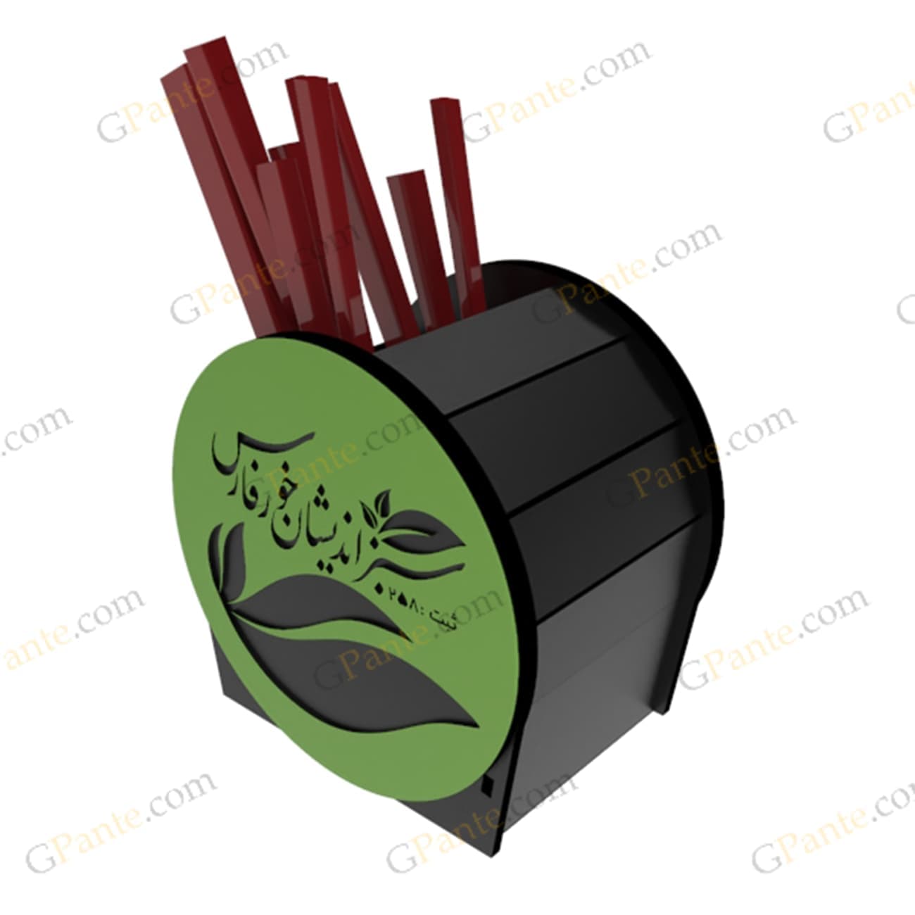طرح برش لیزر جامدادی کارن — تصویر ۶