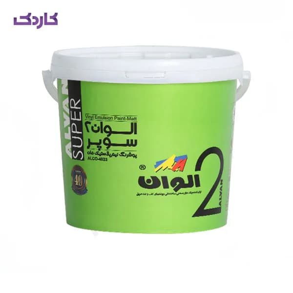 رنگ نیم پلاستیک سوپر2 الوان 12.5 کیلویی