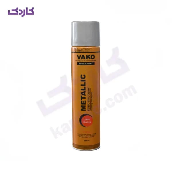 اسپری رنگ نقره ای متالیک واکو حجم 300ml