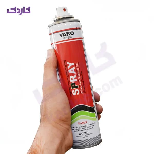 اسپری رنگ سفید براق واکو حجم 300ml — تصویر ۲
