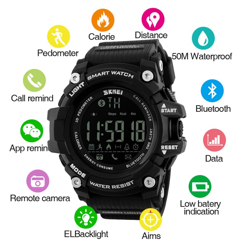 ساعت مچی مردانه اسکمی ( SKMEI ) مدل 1227black — تصویر ۶