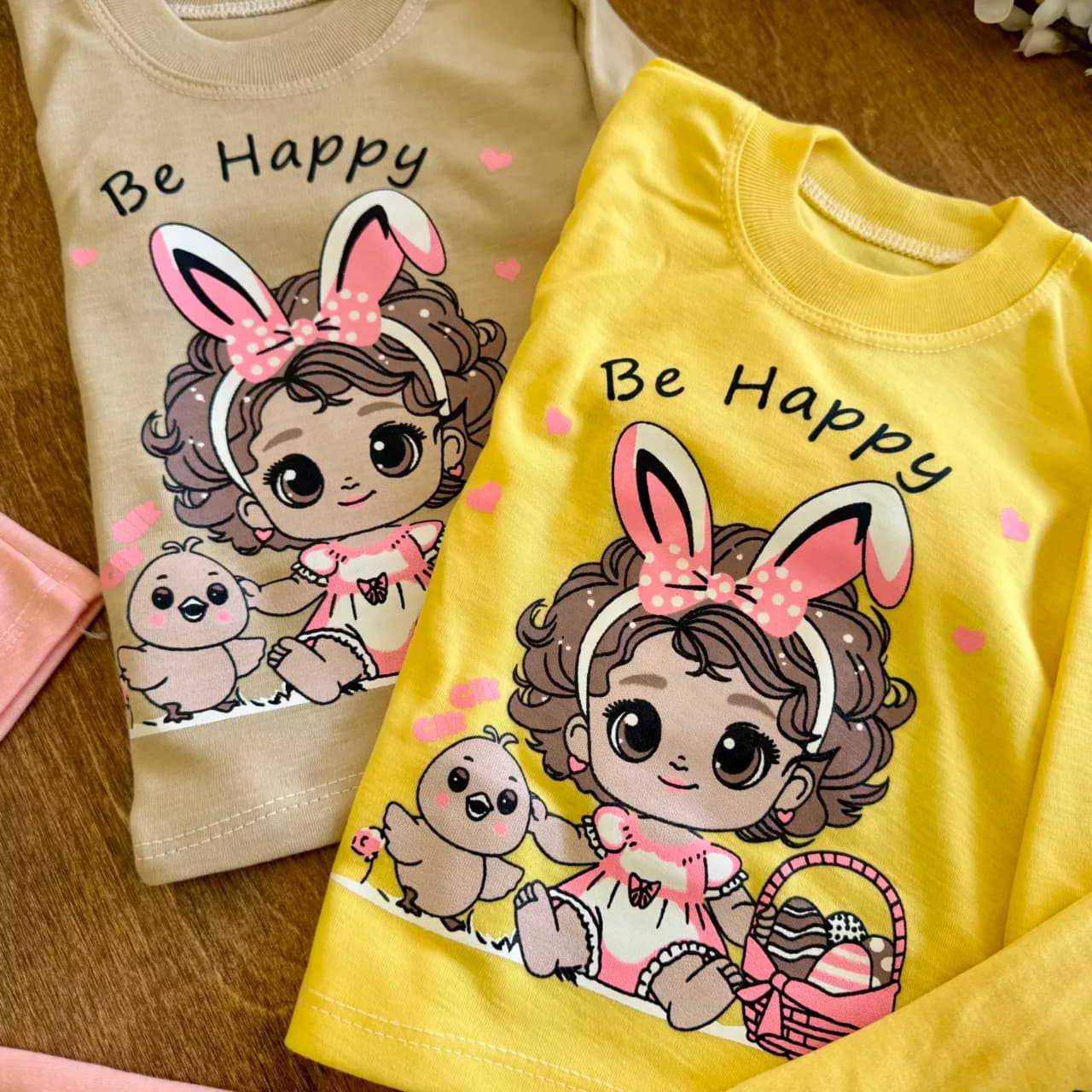 بلوز شلوار دختر خرگوشی be happy سایز 4 تا 6 کد 6625 — تصویر ۲