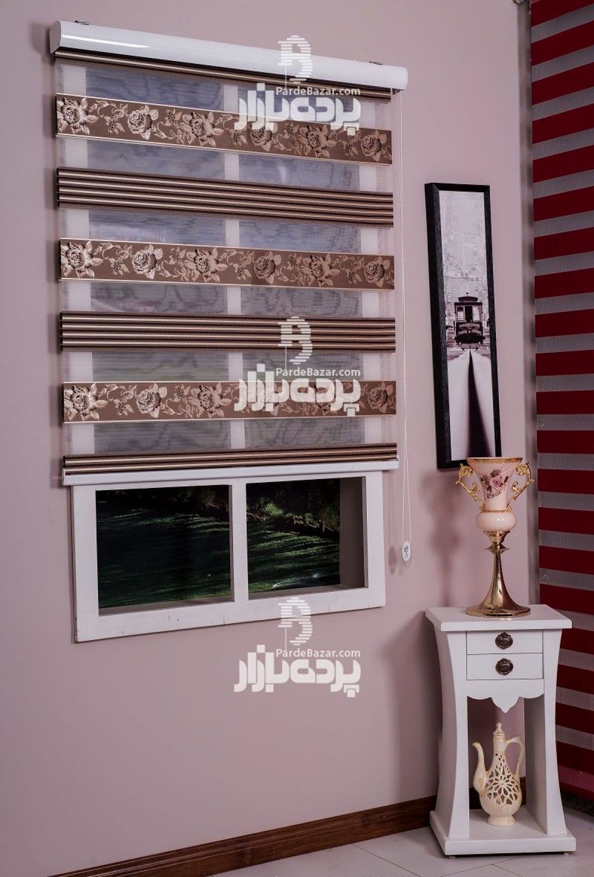 پرده زبرا تک سایز AZUSA V-03 — تصویر ۳