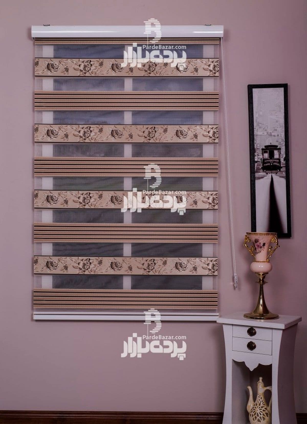 پرده زبرا تک سایز AZUSA V-03 — تصویر ۲