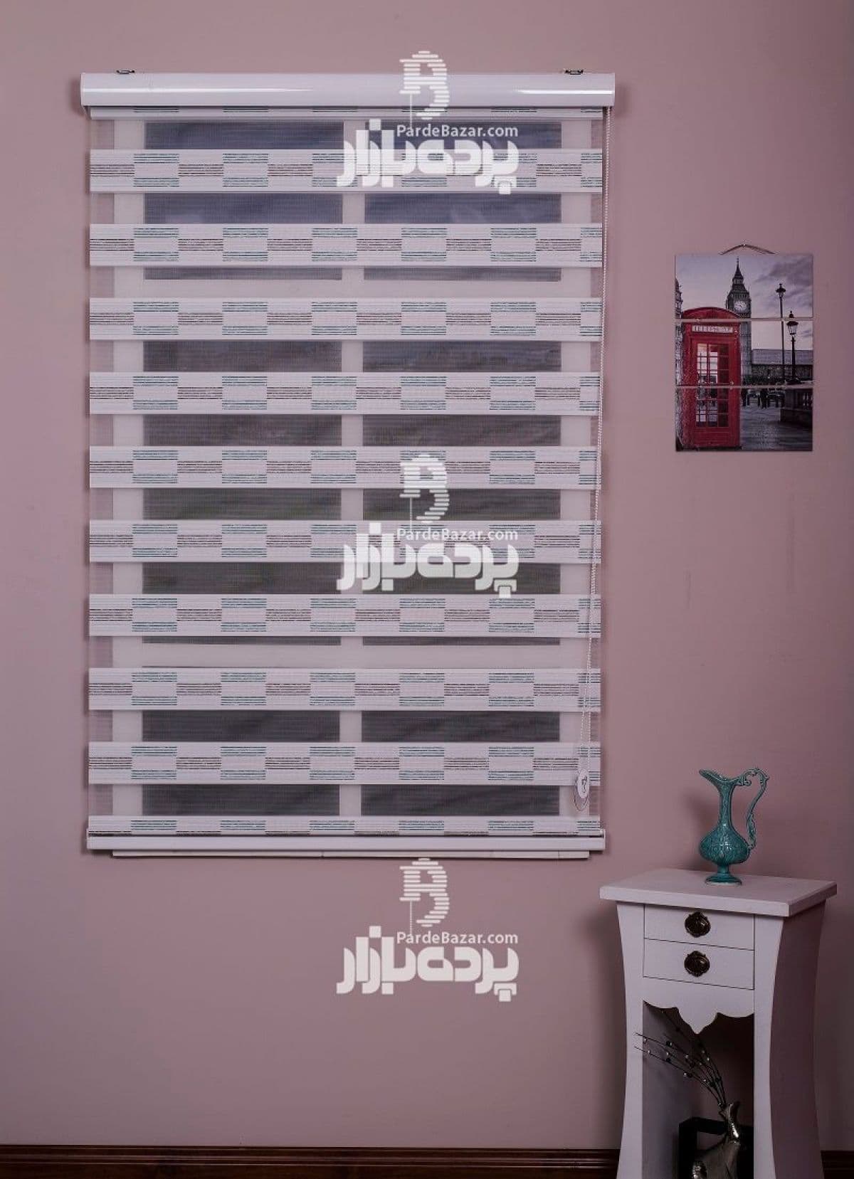 پرده زبرا تک سایز MALIBU V-05 — تصویر ۳