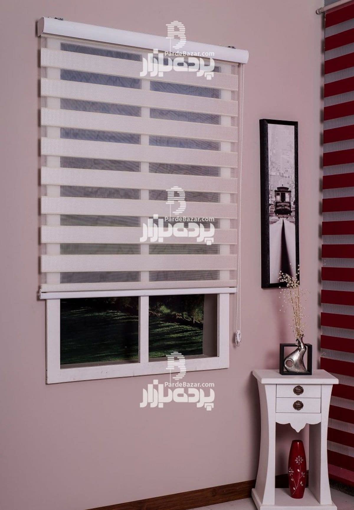 پرده زبرا تک سایز ADRIA V-01