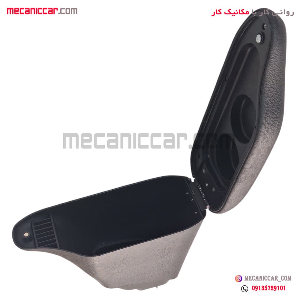 کنسول زیر ارنجی اسپرتی مشکی پژو 206 و 207 تیپ 2 — تصویر ۲