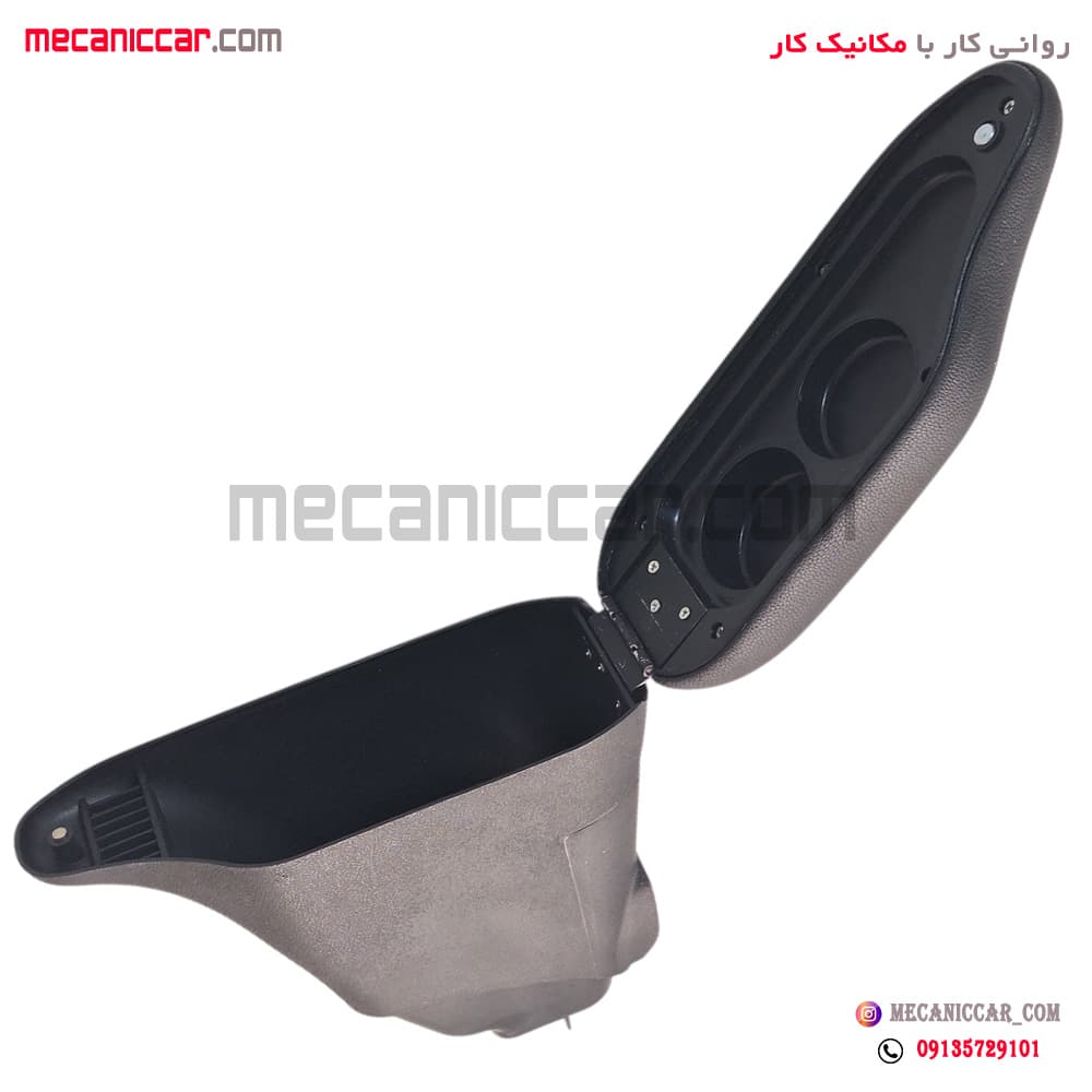 کنسول زیر ارنجی اسپرتی مشکی پژو 206 و 207 تیپ 5 — تصویر ۵