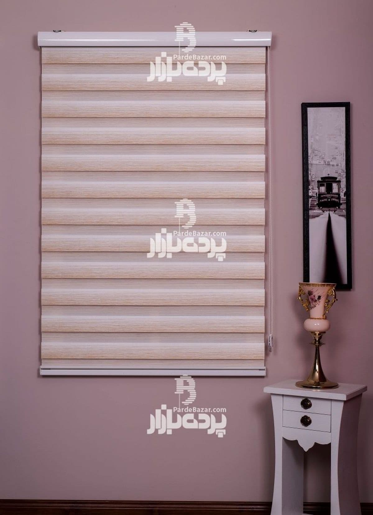 پرده زبرا تک سایز BRISTOL V-01
