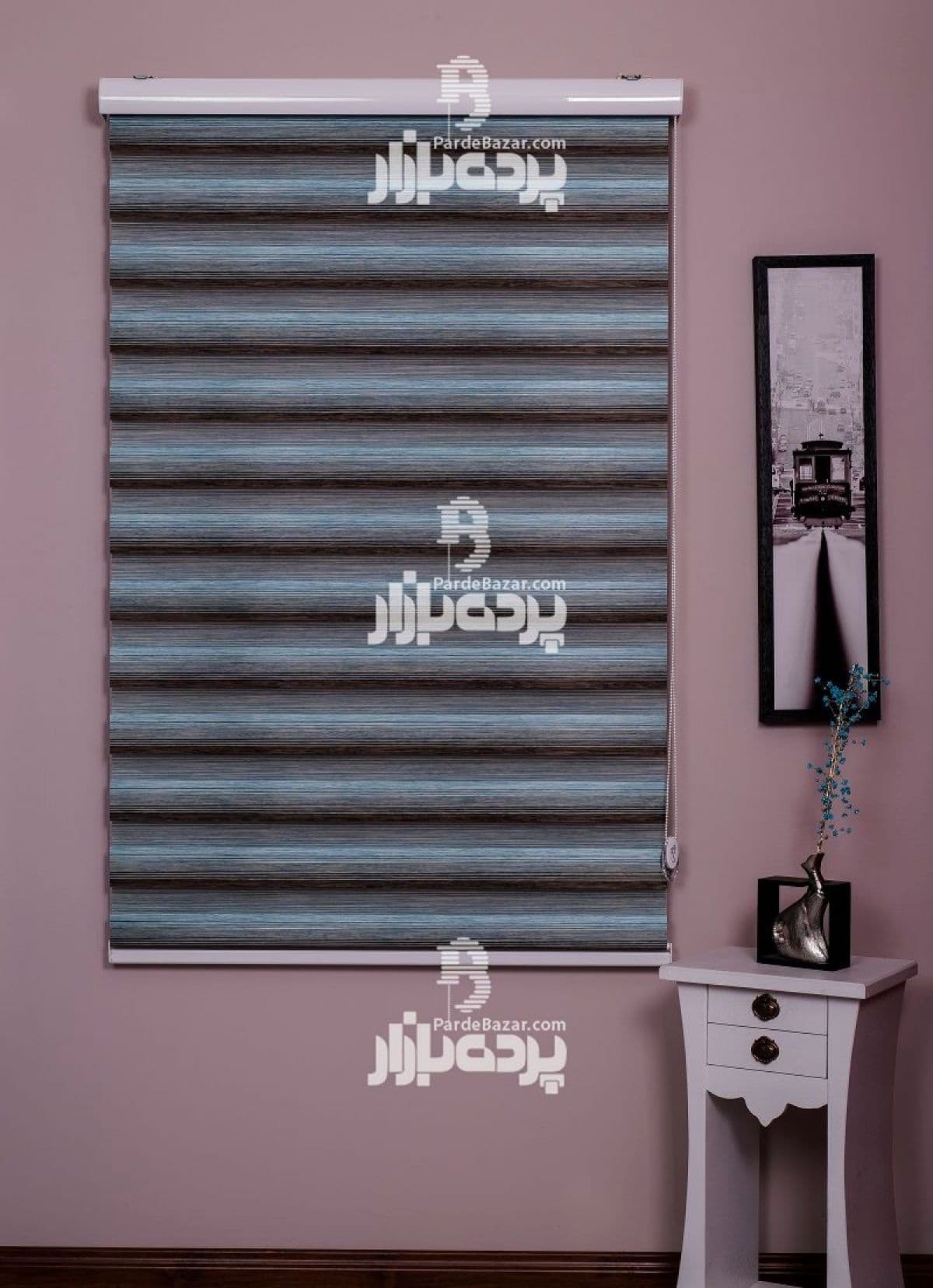 پرده زبرا تک سایز BRISTOL V-05