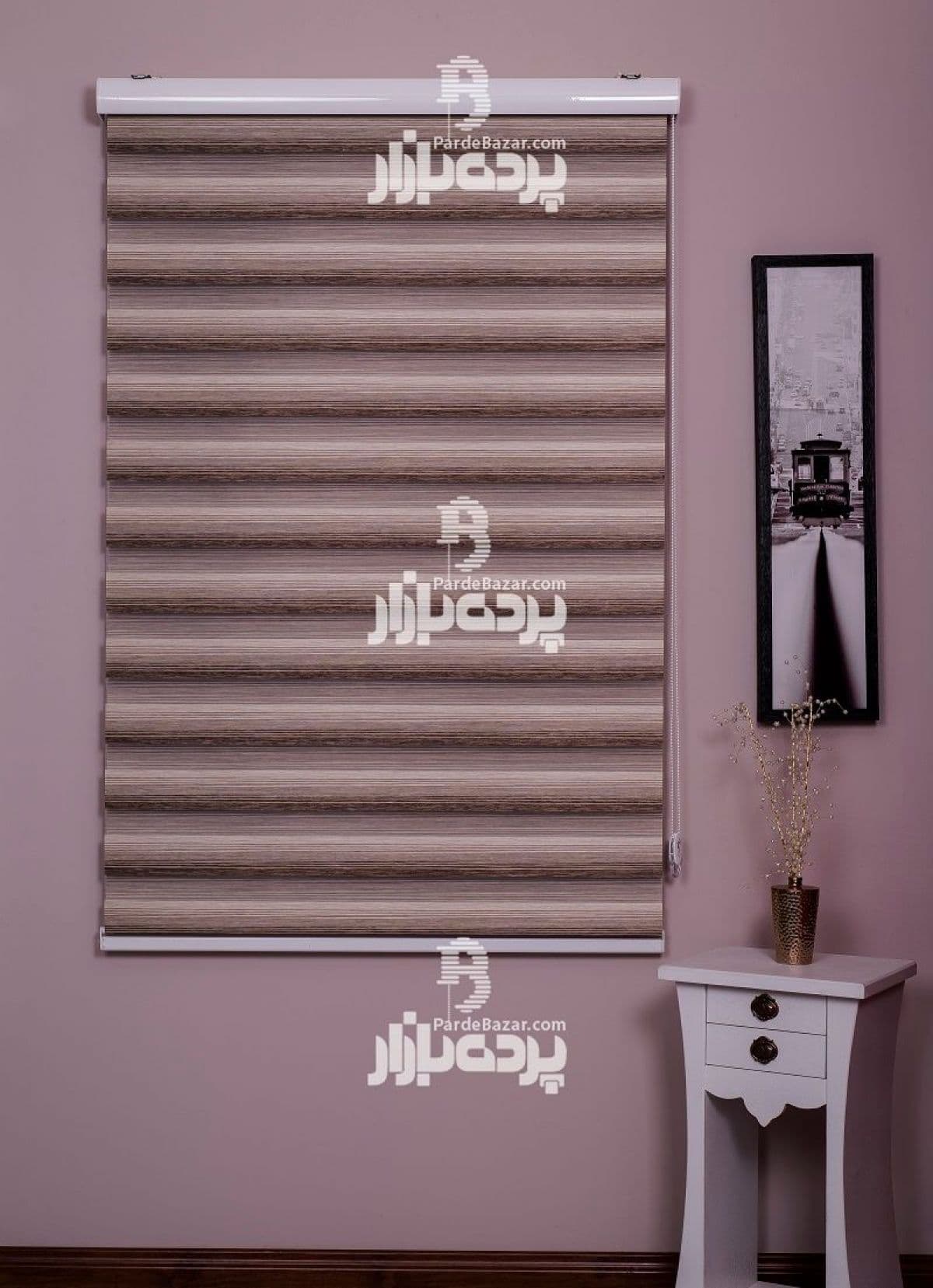 پرده زبرا تک سایز BRISTOL V-08